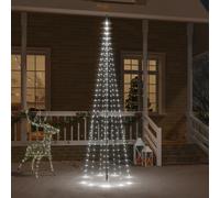 Christmas Tree on Flagpole Cold white 310 LEDs 300 cm