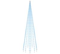 Christmas Tree on Flagpole Holiday Ornament Christmas Light Display vidaXL