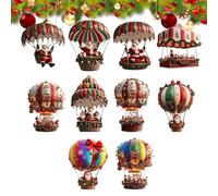 Christmas Tree Ornament | 10 Pieces Christmas Decorations Acrylic 2D Christmas Tree Pendant Acrylic Father - for Bedroom, Living Room, Window, Home, Jar