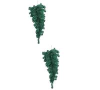 Christmas Tree Ornament 2 pieces Artificial Upside Down small christmas tree decor upside down plant decor Decorative Pendant Christmas Tree Hanging Artificial Frosted Sisal Trees