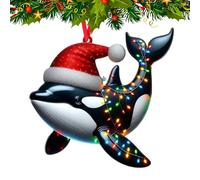 Christmas Tree Ornament | 2D Acrylic Realistic Animal-themed Holiday Decorations - Christmas Animal Bunny Pendant for Tree,for Windowsill Bedroom Doorways Wall Garden Yard Path Porch