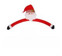 Christmas Tree Ornament 38cm Plush Snowman Star Tree Crown Hugging Pose | Soft flannel cloth semi-handcrafted stitching for refined texture holiday decor accent for living room or office