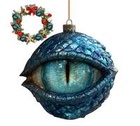 Christmas Tree Ornament, Acrylic 2D Flat Christmass Dragon Book Pendant, Realistic Hangable Ornaments for Bedroom, Balconies, Doorways, Wall, Garden, Yard, Path Porch