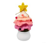 Christmas Tree Ornament, Charming Handmade Crochet Xmas Trees, Ornaments Knitted Xmas Tree Ornaments(B)