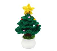 Christmas Tree Ornament, Charming Handmade Crochet Xmas Trees, Ornaments Knitted Xmas Tree Ornaments(D)