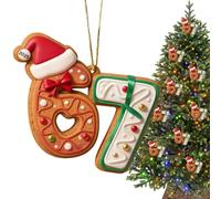 Christmas Tree Ornament - Number 67 Design Decorations,Fun Christmas Ornaments with Rope - for Indoor Home Tree Party Family Thanksgiving Farmhouse Car Accessories