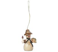 Christmas Tree Ornament Trunk Snowwoman Malerin Natural 8cm H=8cm New