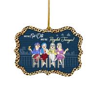 Christmas Tree Ornament We're Not Old Hanging Decorations Acrylic Pendant For Car Door Home Party Supplies New Year Gift Christmas Tree Ornaments