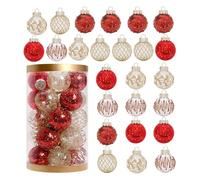 Christmas Tree Ornaments - 25 Pieces Ball Ornaments Pendant | Ball Decoration Pendant, Holiday Party Decor for Christmas Memorial Day