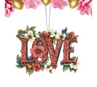 Christmas Tree Ornaments 2D Acrylic Hanging Decorations Hanging Decoration Valentine's Day Hanging Window Wall Patio Garden Outdoor Kitchen Home Car Family Friends