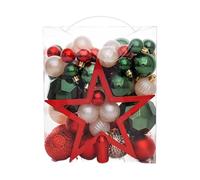 Christmas Tree Ornaments - 3-8 cm Decorative Ball Set, Festive Hanging Pendant Detail | Seasonal Party Gathering Celebration Décor for Home Holiday Events Room Display Indoor Activities