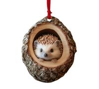 Christmas Tree Ornaments - Christmas Decorations, Hole Animal Ornaments, Tree Ornaments, 2D Acrylic Pendant Figurine Decor for Holiday Farm