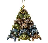 Christmas Tree Ornaments, Decorative Holiday Ornament, Decorative Sea Turtle Shape Pendant 2D Acrylic for Mantel Wreath Window Wall Home Decorators Event Organizers