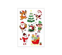 Christmas Tree Ornaments for The Home Christmas Candle Snowman Water Sticker Theme Activity Mood Candle Decoration Light Water Sticker Indoor Outdoor Xmas Decoration