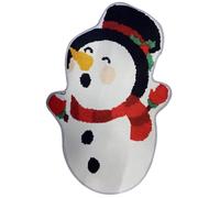 Christmas Tree Ornaments for The Home Christmas Snowman Bathroom Mat Absorbent And Easy To Dry Non-slip Bathroom Mat Carpet for Stylish Indoor Winter Decor