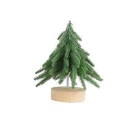 Christmas Tree Ornaments for The Home Small Christmas Tree Mini Mini Pines Bottle Brush Fake With Wooden Base For Tabletop Decoration Indoor Festive Home or Party