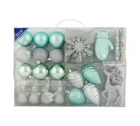 Christmas Tree Ornaments Glimmer Luxury Baubles Assorted Styles 40pk