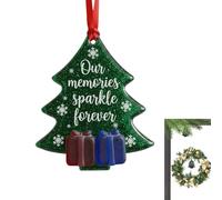 Christmas Tree Ornaments - Holiday Atmosphere Accessory | Friendship Glass Pendant | for Outdoor Window Sills Garden Family Gatherings Christmas Parties Bedroom Living Room