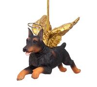 Christmas Tree Ornaments - Honor The Pooch Doberman Pinscher Holiday Angel Dog Ornaments - Christmas Decorations