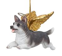 Christmas Tree Ornaments - Honor The Pooch Siberian Husky Holiday Angel Dog Ornaments - Christmas Decorations