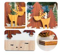 Christmas Tree Ornaments Ins, A Wooden Christmas Tree, And Mini Christmas | Decorations Create a Warm Cosy Festive Atmosphere in Your Home Crafted from Durable Iron with Powder Coated Finish for