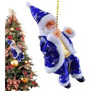 Christmas Tree Ornaments - Santa Claus Electric Chain Climber with Beads, Indoor Decoration for Entryway Living Room Bedroom Bedroom Door Entrance Shopping Mall Prank