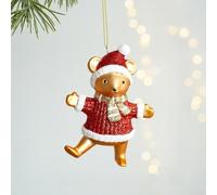 Christmas Tree Ornaments Set Gold Red Plastic Decor(The Red Rat)