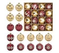 Christmas Tree Ornaments Set - Hangable Classic Festive Pendant - Classic Christmas Decorations - for Holiday Home Festival Gathering Activities Party