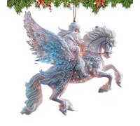 Christmas Tree Ornaments | Two-Dimensional Hanging Memorial, Christmas Decoration in Acrylic in the Shape of a Santa - For the Windowsill, the