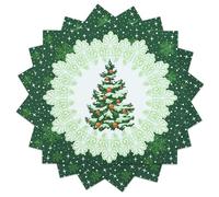 Christmas Tree Paper Napkins 50 Pack Green Luncheon Napkins Disposable Cocktail Napkins 33 x 33cm Dinner Napkins for Party