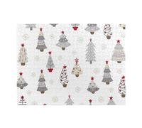 Christmas Tree Pastel Gray Adults 500 Pieces Puzzles-Jigsaw Wooden Puzzle for Adults Elderly