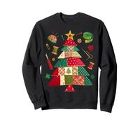 Christmas Tree Patchwork Quilter Quilting Sewing Lover Women Sweatshirt
