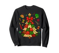 Christmas Tree Patchwork Quilting Quilter Sewing Lover Women Sweatshirt