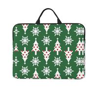 Christmas Tree Pattern 14 Inch Printed Laptop Sleeve, 600d Oxford-Cloth Shockproof Laptop Case With Thickened Pearl Cotton,Waterproof Portable Laptop Handbag Cover