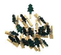 Christmas Tree Pegs, Green Pack of 20