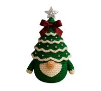 Christmas Tree Pendant Handmade Crochet Gnome Desktop Ornament Festive Decoration for Home and Christmas Tree Kit Ornament