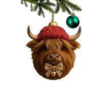 Christmas Tree Pendant in the Shape of Animals, Funny Two-Dimensional Acrylic Figures - Christmas Decoration, for Home, Farmhouse, Holiday, Bedroom, Festival, Outdoor, Wall