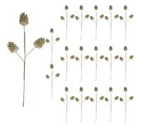 Shatchi 58Cm Glitter Pine Cone Christmas Picks - Champagne, Pack Of 18