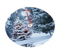 Christmas Tree Print Christmas Tree Skirt For Christmas, New Year Halloween Celebrations