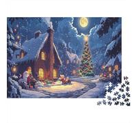 Christmas Tree Puzzles 1000 Pieces for Adults Jigsaw Puzzles for Adults 1000 Piece Puzzle Educational Games Home Decoration Puzzle 1000pcs (75x50cm)