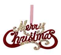 Christmas Tree Red Ornaments Set - Wine Red Flocked Plastic Elk, Wreath, Snowflake,bow Decorations for Holiday Home & Tree Decorating (Red5)