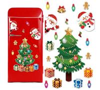 Christmas Tree Refrigerator Magnets Decoration | 2026 New Christmas Tree Decoration Magnetic Stickers | Garage Door Magnets For Kitchen Office Locker Dorm Shop Cabinet