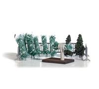 Christmas tree sale scene - HO/OO Gauge Busch 1182