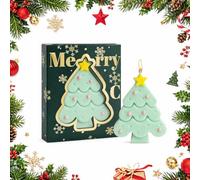 Christmas Tree Scented Candles - Handmade Lavender & Sage | 5A Quality | Decorative Festive Aromatherapy Candle 5-7H Burn Time, Premium Gift Box for Festive Home Decor (Green (sage))