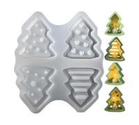 Christmas Tree Shape - 14.5x12cm Silicone Mould, Nonstick Resin Casting Tool Creative Candle, Craft Supplies | DIY Christmas Decoration Maker for Home, Wedding Decoration, Festival, Party, Plaster,