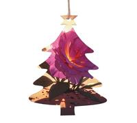 Christmas Tree Shape Christmas Wooden Ornaments - Flowers in the desert Print Festive Holiday Home & Office Decoration for Walls, Windows, Fireplace