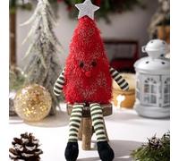 Christmas Tree Shaped Collectible Doll,7.8inch Cute Plush Xmas Trees Dolls,Soft Plush Stuffed Toys,Christmas Tree Throw Pillow,Fluffy Christmas Dolls for Xmas Party Home Decor