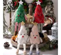 Christmas Tree Shaped Collectible Doll,7.8inch Cute Plush Xmas Trees Dolls,Soft Plush Stuffed Toys,Christmas Tree Throw Pillow,Fluffy Christmas Dolls for Xmas Party Home Decor