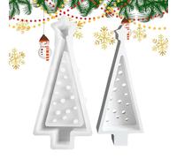 Christmas Tree Shapes | Non-Stick Reusable Star Decoration Holiday Silicone Moulds | For Creative Crafts with Clay Candle Plaster Decorative Baking Fondant