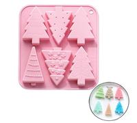 Christmas Tree Silicone Mould,1PC Xmas Tree Chocolate Mould Tray Baking Mould Soap Melt Candy Cake Jelly Baking Molds for Christmas Decoration Family Party DIY